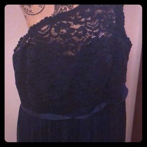 David’s Bridal  one shouldered bridesmaid dress